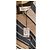 Carven Mehrfarbig gestreiftes Kleid Schwarz Mehrfarben Beige Grün - Ansicht 2