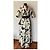 Vestido largo estampado floral Carolina Herrera Negro Blanco - vista 2