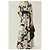 Vestido largo estampado floral Carolina Herrera Negro Blanco - vista 3