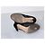 Botines Chanel en ante negro y piel acolchada gris - vista 6