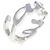 Cartier Signature 750 White Gold Ring Größe 8 Silber