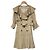 Autre Marque Snidel Trench-Kleid mit Rüschen Beige