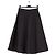 Autre Marque Falda acampanada negra de algodón ARKET Negro - vista 4