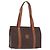 Céline CELINE Macadam Canvas Tote Bag PVC Leather Brown Gold