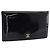 CHANEL Long Wallet Patent leather Black Gold CC