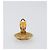 CHANEL Pendientes metal Dorado CC - vista 10