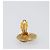 CHANEL Pendientes metal Dorado CC - vista 5