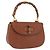 GUCCI Bamboo Hand Bag Leather Brown Gold 000 46 0188