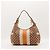 Borsa Hobo Gucci in tela monogram con strisce Beige Arancione Monogramma - vista 3