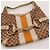 Borsa Hobo Gucci in tela monogram con strisce Beige Arancione Monogramma - vista 6