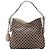 Gucci Hobo-Bag aus Monogramm-Canvas Weiß Rot Beige Dunkelblau