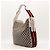 Gucci Hobo-Bag aus Monogramm-Canvas Weiß Rot Beige Dunkelblau - Ansicht 2