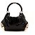 Bamboo Borsa Hobo Gucci in pelle verniciata nera con nappina in bambù Nero - vista 3