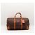 Céline Sac Boston Celine en toile Macadam et cuir Marron - vue 2