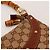 Bamboo Sac à épaule Gucci Monogram avec anse en bambou Marron - vue 8