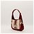 Borsa Hobo Piccola Gucci Jackie 1961 in Pelle e Tela Rossa - vista 4