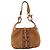 Gucci Jackie Hobo Bag in Beige Suede and Monogram Canvas Brown