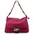 Borsa Fendi Baguette in camoscio rosa