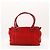 Borsa Tote Christian Dior in pelle rossa con logo CD Rosso - vista 3