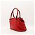 Borsa Tote Christian Dior in pelle rossa con logo CD Rosso - vista 4