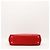 Borsa Tote Christian Dior in pelle rossa con logo CD Rosso - vista 5