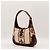 Borsa Hobo Gucci Jackie 1961 "The "F"" Marrone Rosso Beige D'oro Verde - vista 4