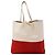 Miu Miu Colorblock Tote Bag Weiß Rot