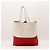 Miu Miu Colorblock Tote Bag Weiß Rot - Ansicht 3