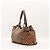 Bamboo Sac à épaule Gucci Monogram Canvas Marron - vue 4