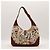 Borsa hobo Gucci in tela con stampa floreale Marrone Multicolore Beige - vista 3