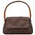 Bolso Pochette Accessoires de lona Monogram Louis Vuitton Castaño