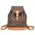 Mochila Louis Vuitton Monogram Montsouris MM M51136 para mujer Castaño