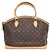 Louis Vuitton Monogram Lockit Horizontal Tasche Braun