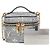 Bolsa Micro Vanity em Jacquard Laminado Monogram Louis Vuitton Branco Azul marinho - vista 2