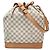 Louis Vuitton Azur Noe N42222 Handtasche Braun Weiß Blau