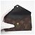 Louis Vuitton Monogram Portecarte Verso Coin Case Marrone Nero Beige - vista 11