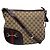 Borsa a tracolla Gucci GG Canvas Horsebit Marrone Multicolore