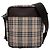 Burberry Canvas Nova Check Schultertasche Braun Mehrfarben
