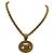 Collar con colgante Chanel CC Dorado