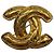 Chanel CC Steppbroche Gold Golden