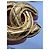 Chanel CC Steppbroche Gold Golden - Ansicht 3