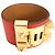 Hermès Hermes Collier de Chien Bangle in Leather Red - view 3