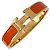 Hermès HERMES Click H Bangle Red Yellow