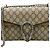 Borsa a tracolla con catena Gucci Dionysus GG Supreme Beige