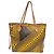 Sac cabas Louis Vuitton Neverfull MM Marron Jaune Monogramme
