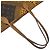 Sac cabas Louis Vuitton Neverfull MM Marron Jaune Monogramme - vue 11