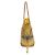 Sac cabas Louis Vuitton Neverfull MM Marron Jaune Monogramme - vue 4