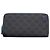 Portafoglio lungo Gucci GG Supreme Marrone Nero Blu