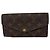Louis Vuitton Monogram Portefeuille Sarah Long Wallet Braun Beige