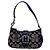 Borsa Demi Pouch COACH Canvas Signature Buckle Marrone Nero